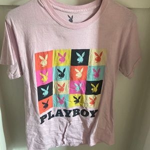 Pink playboy T shirt